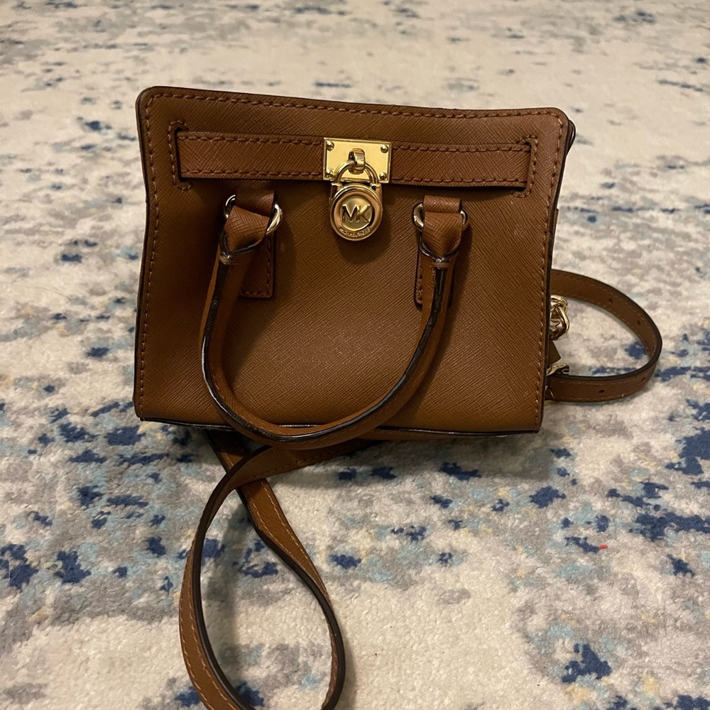 Michael Kors Mini Crossbody in Brown Leather